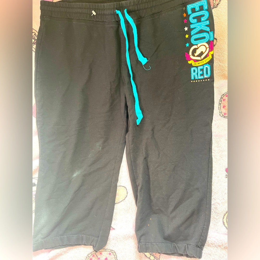 Ecko red capri sweat pants💙💖💙